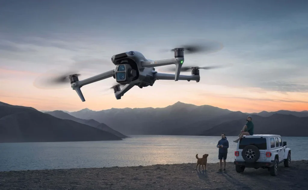 DJI Air 3S 1英寸主摄中长焦双摄航拍无人机实拍
